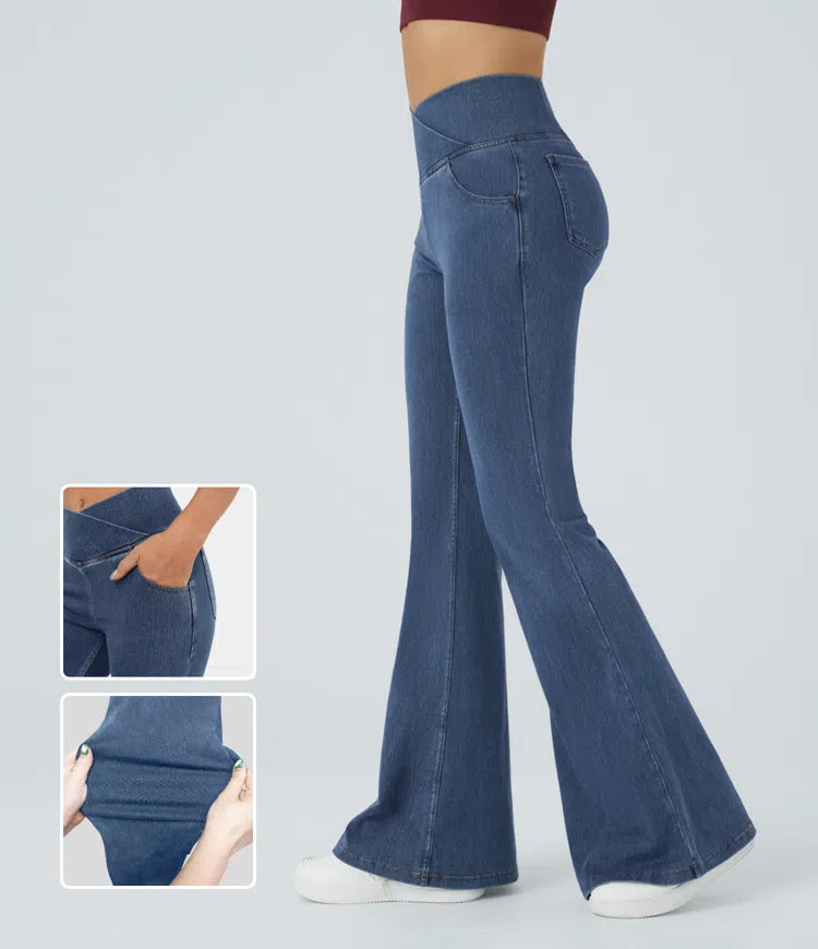 JEANS CINTURA ALTA DE CAMPANA