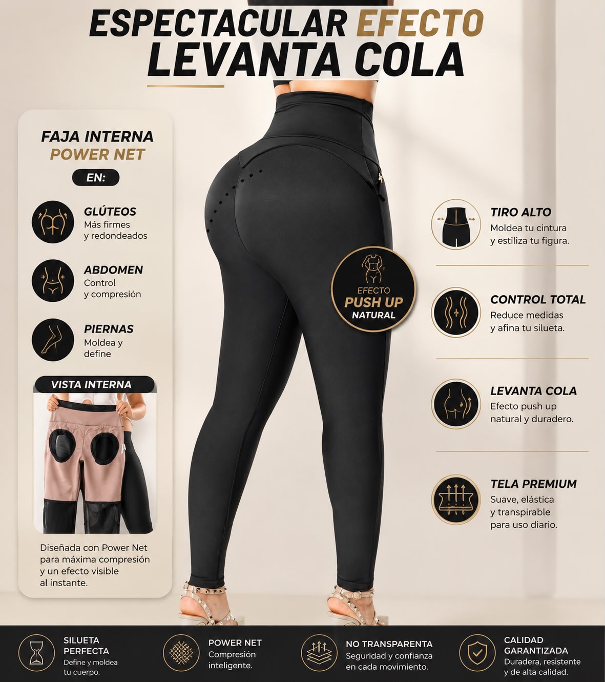 🔥 🤩 LEGGINGS EFECTO PUSH UP 🤩