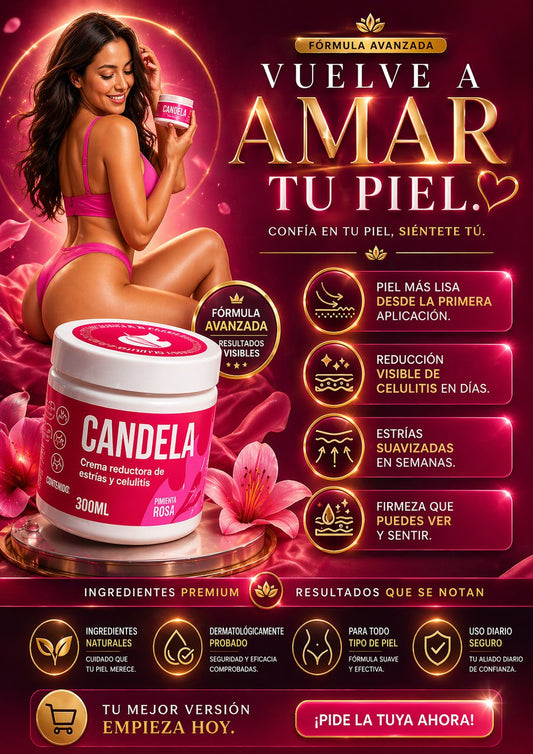 🔥CANDELA - CREMA REDUCTORA DE ESTRIAS Y CELULITIS 2X1 🔥
