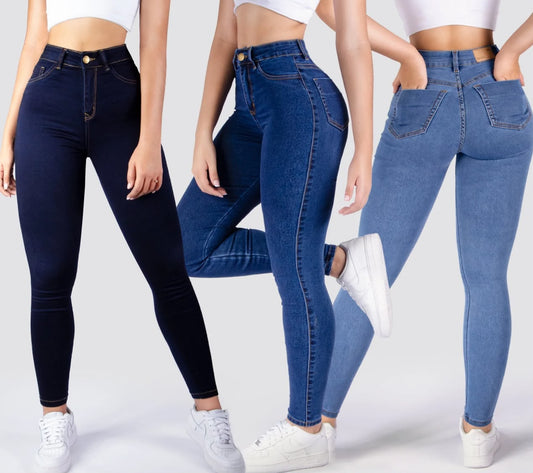 PACK PREMIUM X3 JEANS MUJER 🔥